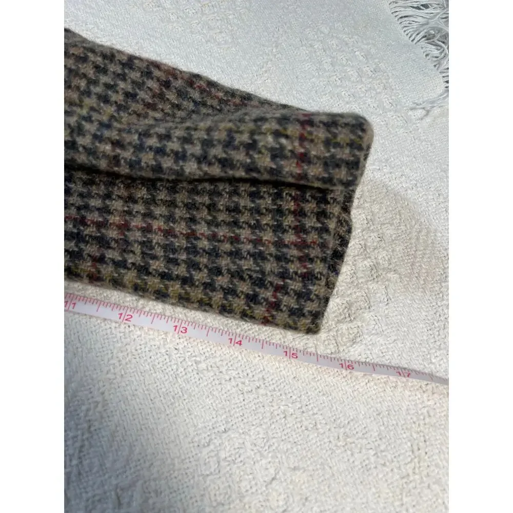 Vintage Huntington Men’s 42L Houndstooth Wool Blend Sport Coat